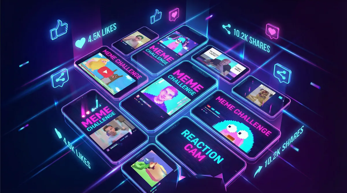 快猫短视频网址 热梗挑战活动 - 用户二次创作展示